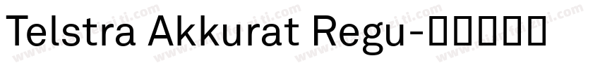 Telstra Akkurat Regu字体转换